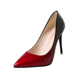 Red-Black High Heel Shoe