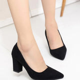 Dark Black High Heel Shoe