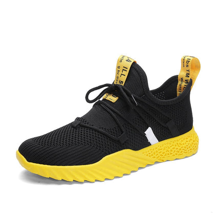 Black Yellow Running Shoe