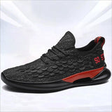 Black-Red Breathable Running Shoe