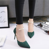 Red-Green High Heel Shoe