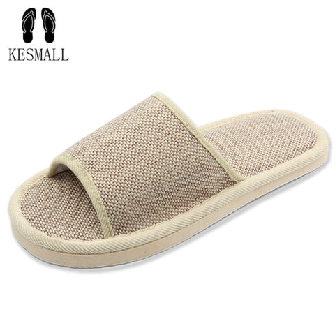 Natural Flax Home Slippers