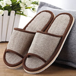 Natural Flax Home Slippers